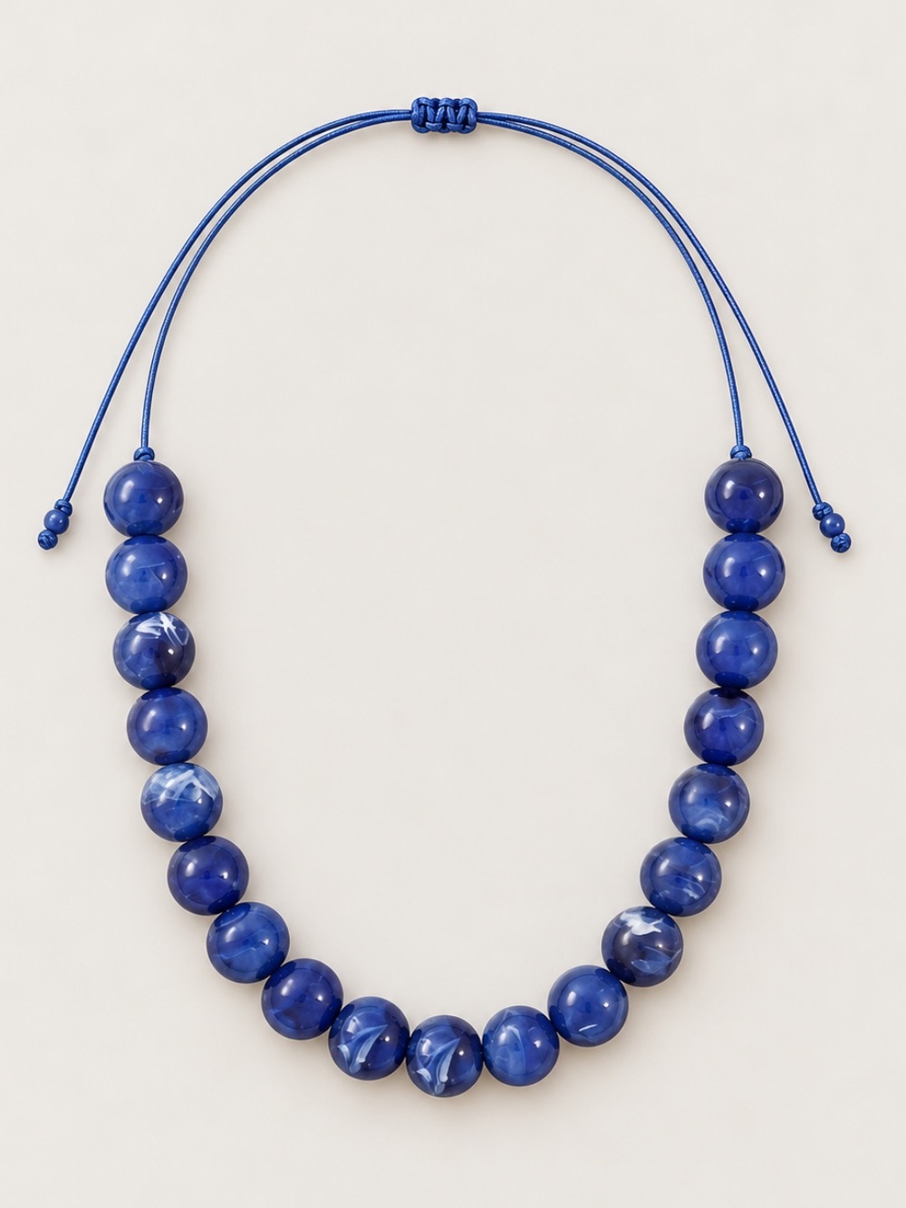 New! Blue Beaded Dopamine Necklace NWOT